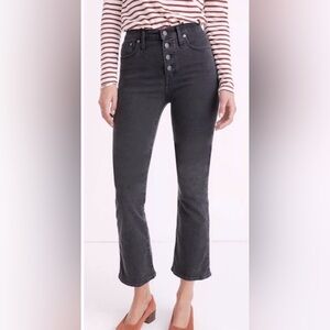 MADEWELL CALI DEMI-BOOT JEANS IN BELLSPRING WASH: BOOTCUT EDITION, SIZE 32T.